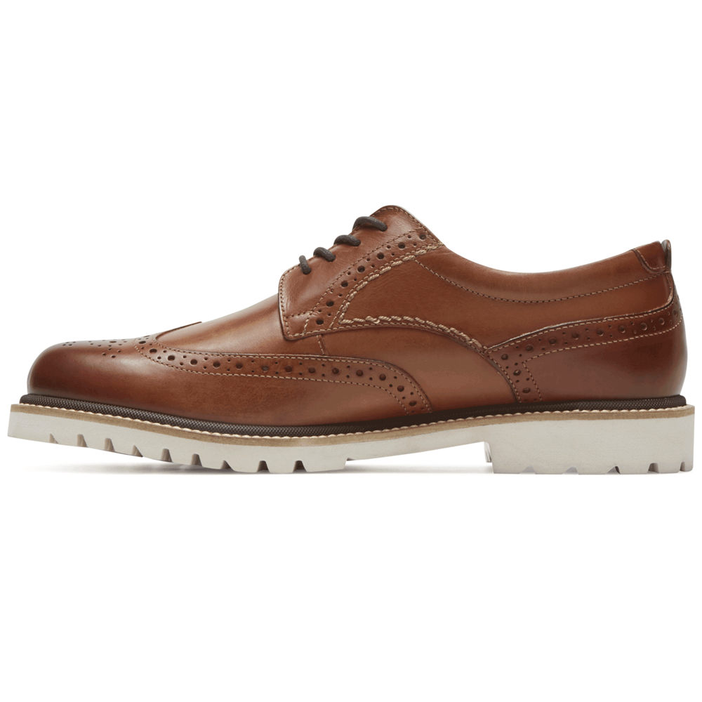 Rockport Dress Shoes For Mens Brown - Marshall Wingtip - ZR4136082